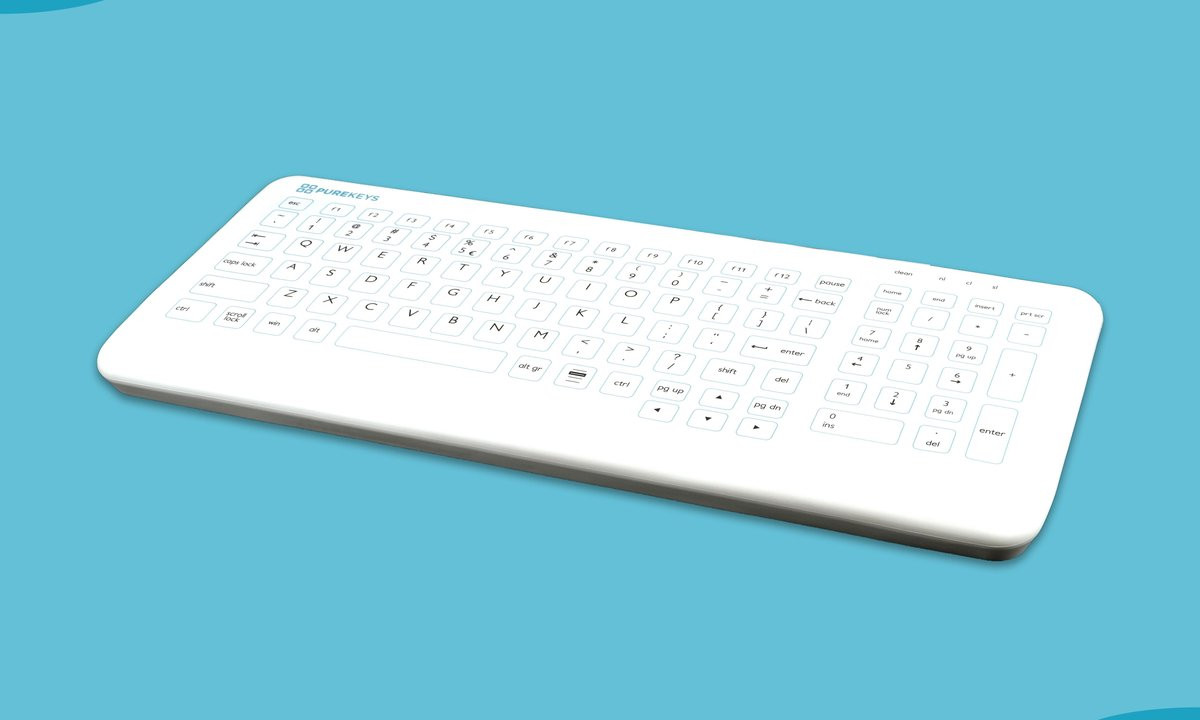 Purekeys Medical Keyboard Compact - Hygi?nisch toetsenbord