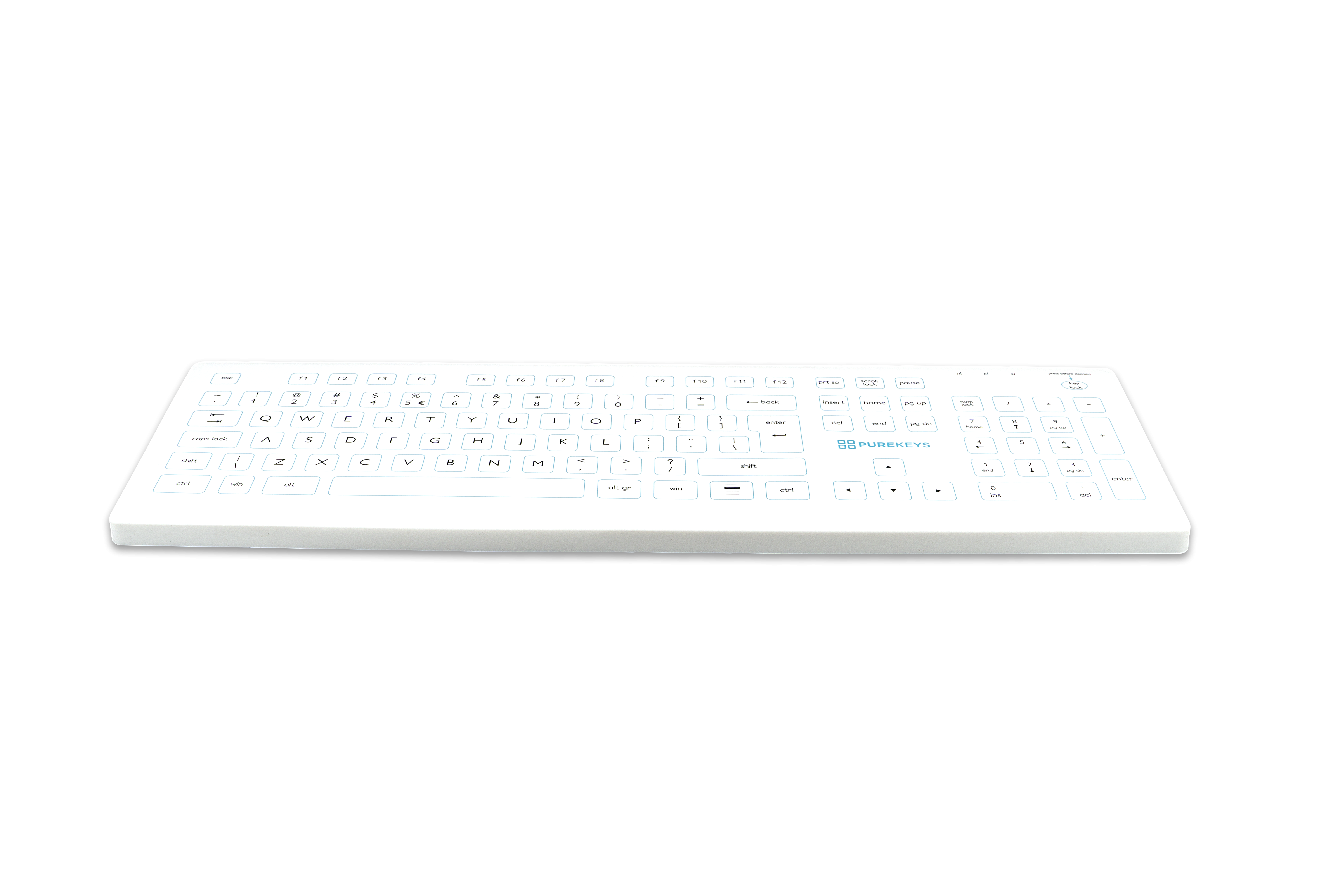 Purekeys Medical Keyboard Full Wireless Toetsenbord