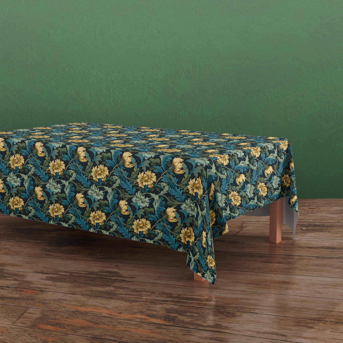 Tablecloth – William Morris Liberty Floral (Multi-Color Cool-Toned Elegance Fabric