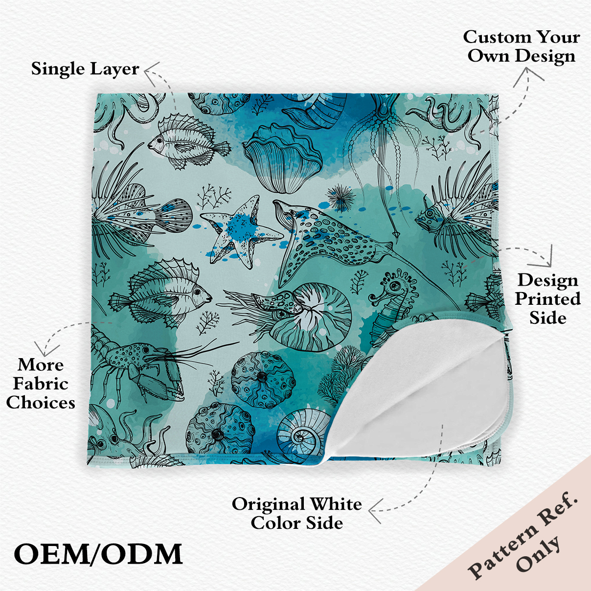 Customized Single Layer Bamboo Viscose Summer Blanket For Baby, Kids Blanket